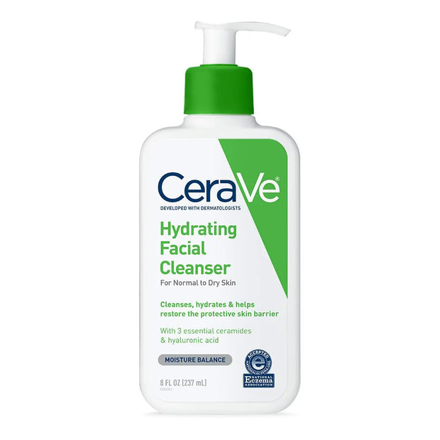 Cerave Hydrating Facial Cleanser (BEST FOR SKIN WHITENING AND ACNI)