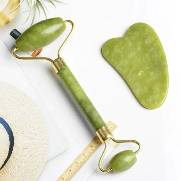 Face Roller and Jade Stone Set