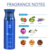 Blu Perfume Deodorant 200ml For Men