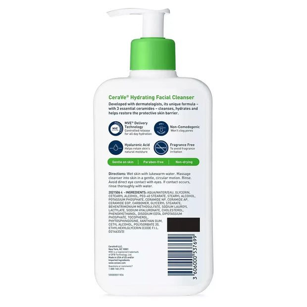Cerave Hydrating Facial Cleanser 355ml