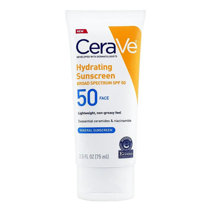 Cerave Hydrating Mineral Sunscreen 50 Face 75ML