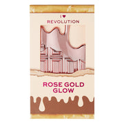 I Heart Revolution Rose Gold Glow Mini Chocolate Highlighter Palette