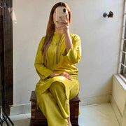 Modern Block Printed Linen Suit – A Blend of Style & Comfort