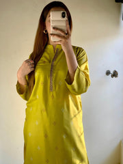 Modern Block Printed Linen Suit – A Blend of Style & Comfort