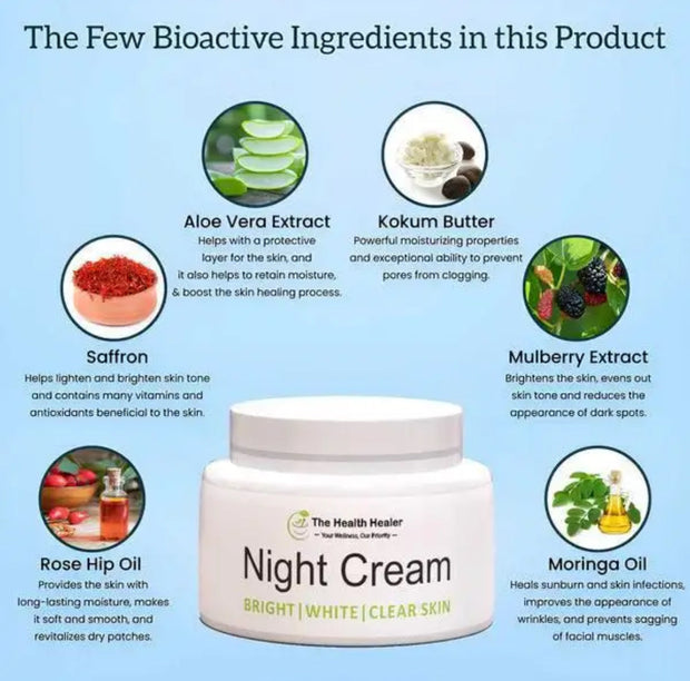 Healer Night Cream - Rejuvenate and Restore Your Skin