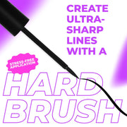 LAMEL Liquid Long-Lasting Eyeliner With Hard Brush №402 Graphite Black