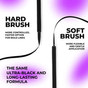 LAMEL Liquid Long-Lasting Eyeliner With Hard Brush №402 Graphite Black