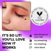 LAMEL Liquid Long-Lasting Eyeliner With Soft Brush №401 Carbon Black