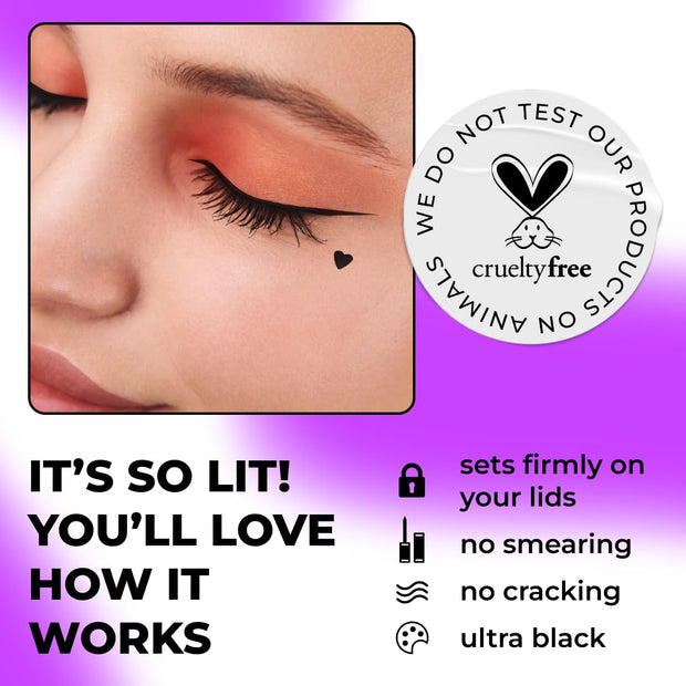 LAMEL Liquid Long-Lasting Eyeliner With Soft Brush №401 Carbon Black