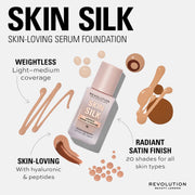 Makeup Revolution Skin Silk Serum Foundation F7 23ml