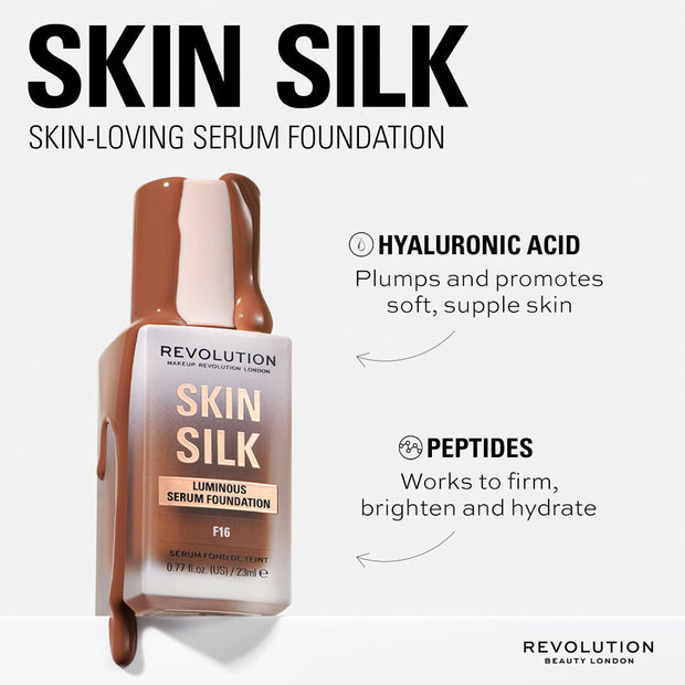 Makeup Revolution Skin Silk Serum Foundation F8.5 23ml