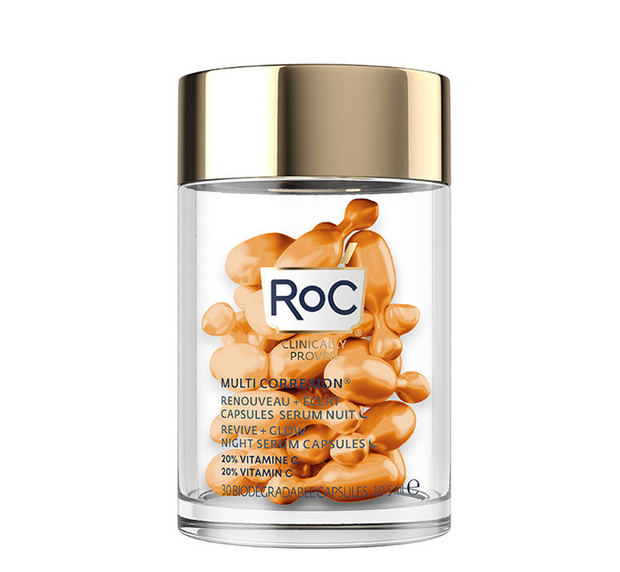 ROC Multi Correxion Revive + Glow Vitamin C Night Serum Capsules - 30 PACK