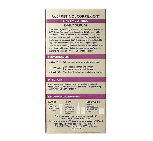 ROC Retinol Correxion Line Smoothing Daily Serum