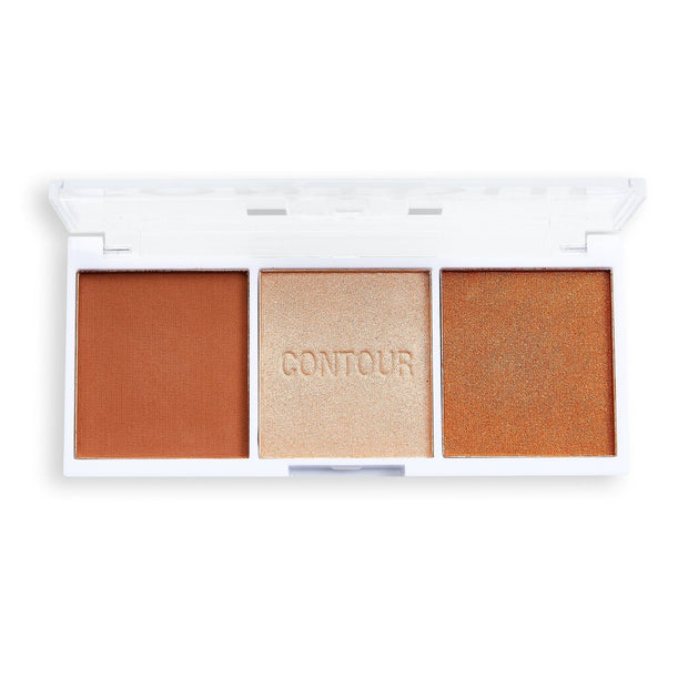 Relove By Revolution Colour Play Contour Trio Palette Baked Sugar