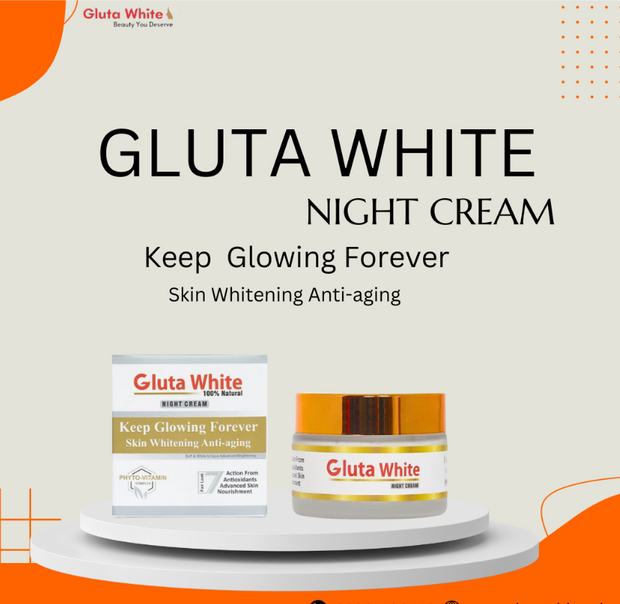 Gluta White Night Cream | Skin Brightening and Anti Aging