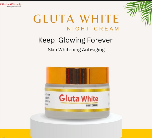 Gluta White Night Cream | Skin Brightening and Anti Aging