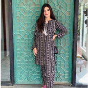 Summer Collection: Digital Printed Lawn Chunri Suit