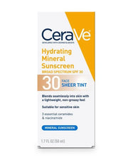 Cerave Hydrating Mineral Sunscreen 30 Face 50ML
