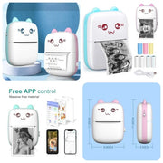 Mini Portable Pocket Thermal Printer – Wireless & Inkless (Random Color)
