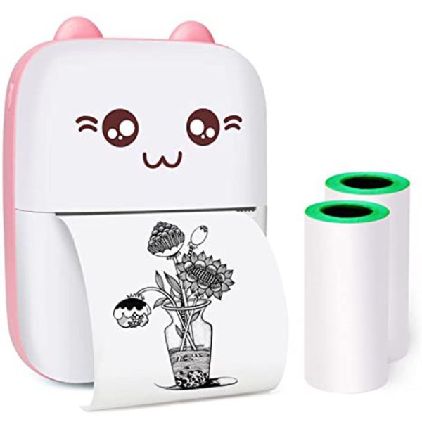 Mini Portable Pocket Thermal Printer – Wireless & Inkless (Random Color)