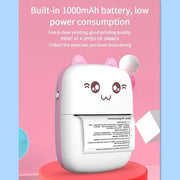 Mini Portable Pocket Thermal Printer – Wireless & Inkless (Random Color)