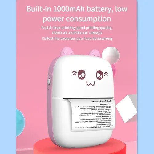Mini Portable Pocket Thermal Printer – Wireless & Inkless (Random Color)