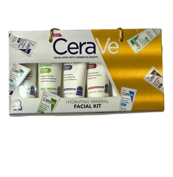 Pack of 6 CeraVe Hydrating Mineral Facial Kit – Ultimate Skincare Combo