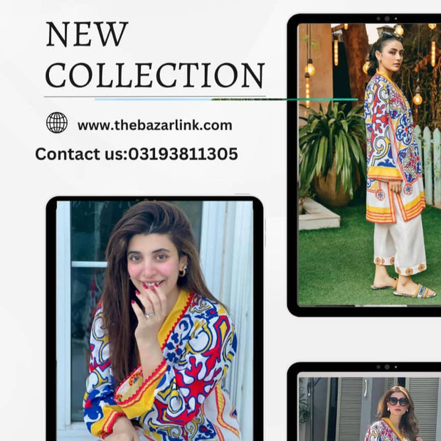 Digital Print Fariha Brand Replica