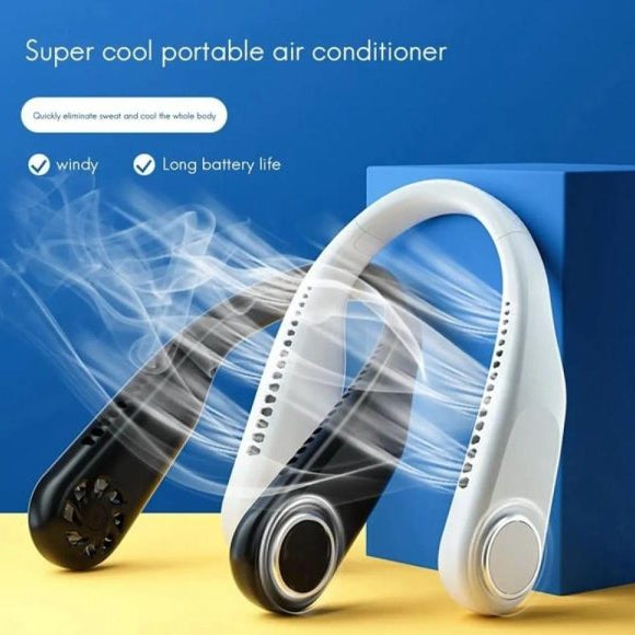 SurroundFan Portable Bladeless Neck Fan – Foldable & Hands-Free Cooling for Travel & Sports